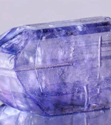 treated Tanzanite specimen